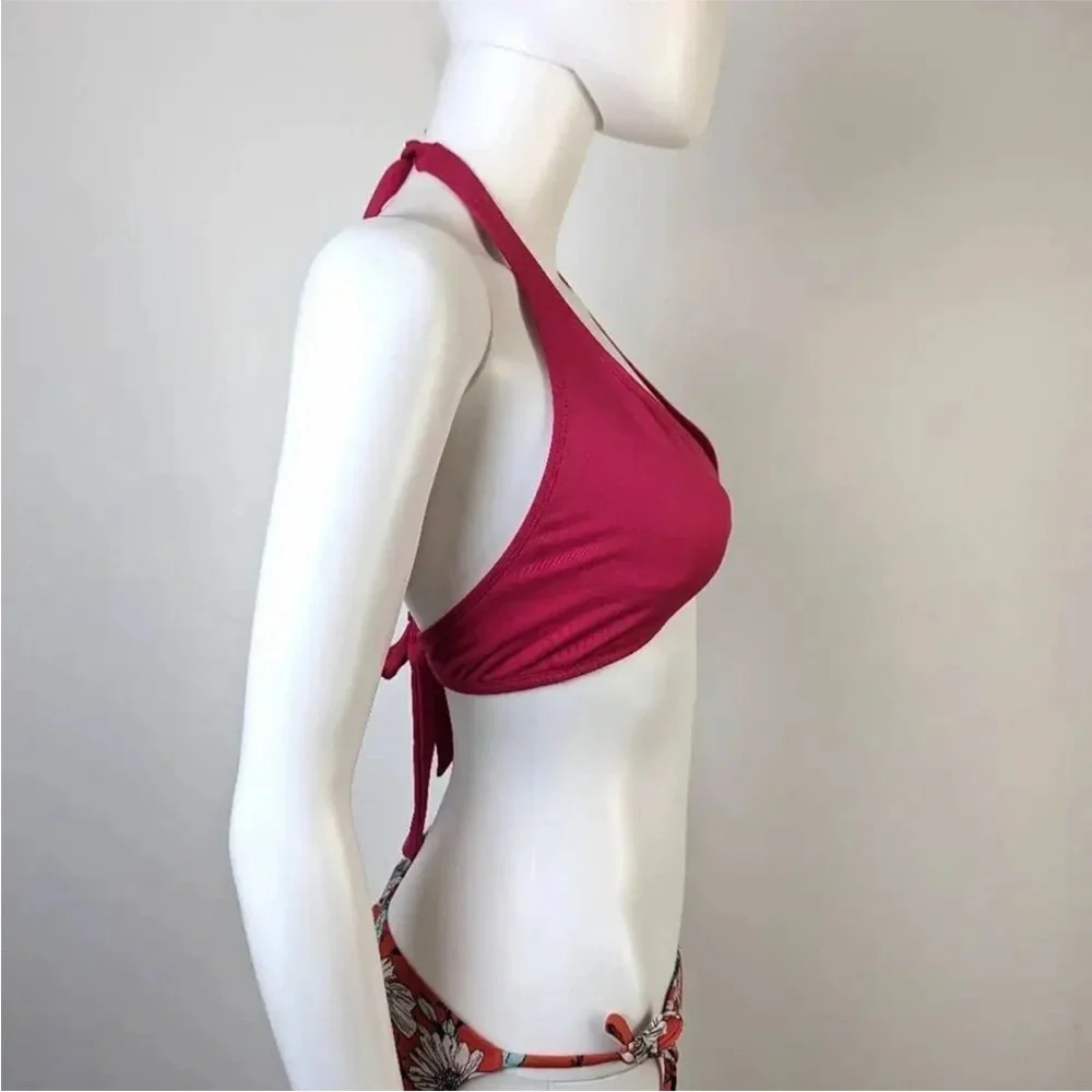 Esprit Bright Pink Halter Bikini Top